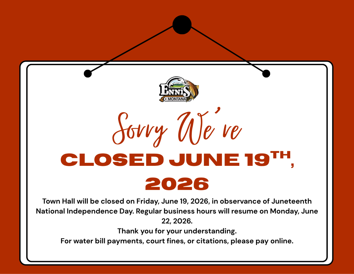 Town Hall closed for June 19th